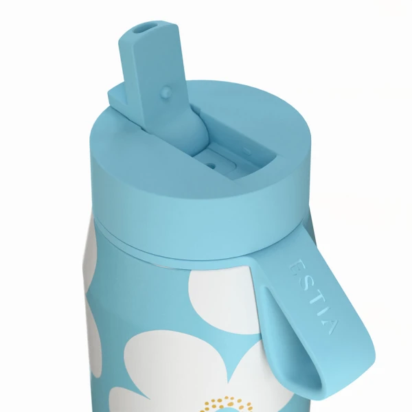 ESTIA HOME ART ΘΕΡΜΟΣ PULSE SAVE THE AEGEAN 500ml BLUE DAISY