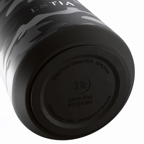 ESTIA HOME ART ΘΕΡΜΟΣ LENS SAVE THE AEGEAN 360ml DARK CAMO