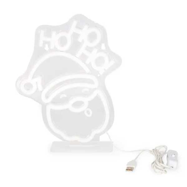 LEGAMI DECORATIVE LIGHT NEON EFFECT LED SIGN - ITS A SIGN - SANTA CLAUS