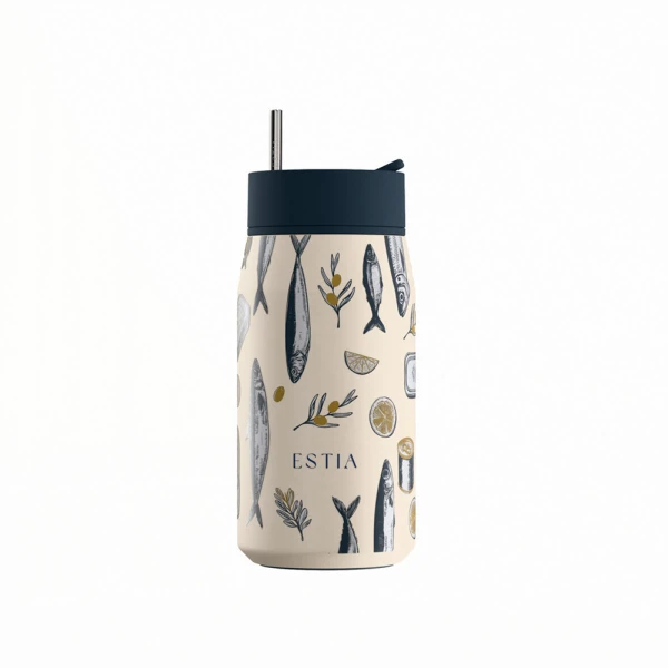 ESTIA HOME ART THERMOS LENS SAVE THE AEGEAN 360ml SALT LIFE