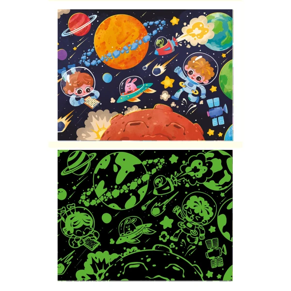 GLOW IN THE DARK 96 pcs THE NEW MYSTERIOUS PLANET