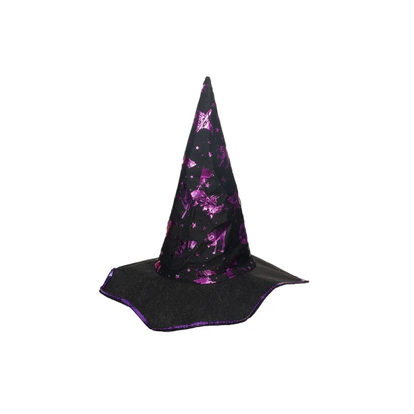 KIDS WITCH HAT PURPLE 35 cm