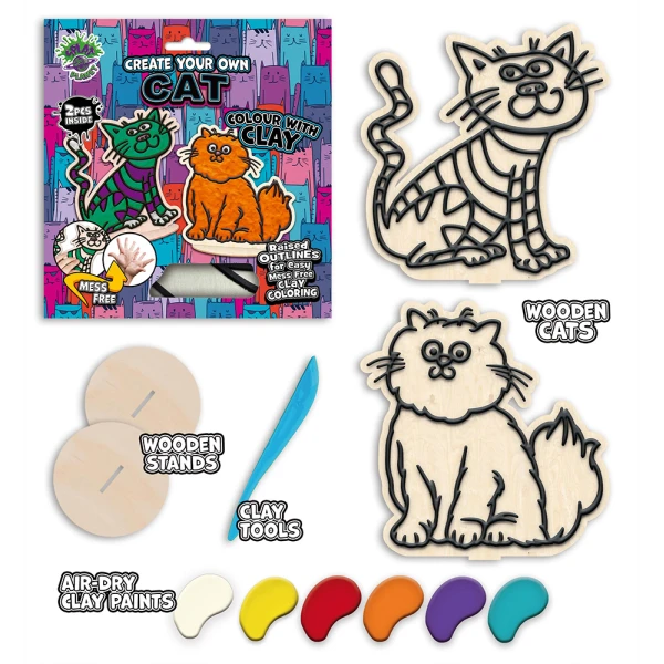 SPLAT PLANET MESS-FREE ΣΕΤ ΖΩΓΡΑΦΙΚΗΣ ΜΕ ΠΗΛΟ CATS
