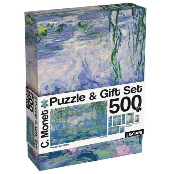 LISCIANI ΠΑΖΛ 500 τεμ. ΚΑΙ ΣΕΛΙΔΟΔΕΙΚΤΕΣ MONET WATER LILIES
