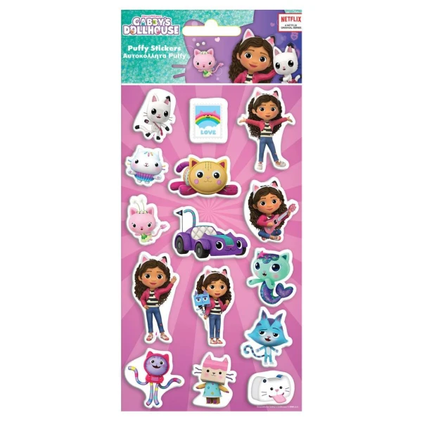 ΑΥΤΟΚΟΛΛΗΤΑ PUFFY 10X22 εκ. - GABBY\'S DOLLHOUSE