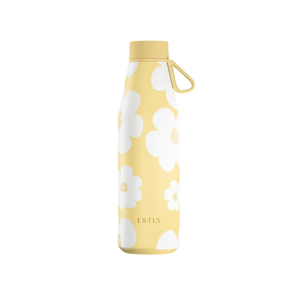 ESTIA HOME ART ΘΕΡΜΟΣ FLOW SAVE THE AEGEAN 500ml YELLOW DAISY