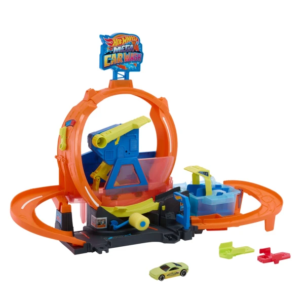 HOT WHEELS MEGA ΠΛΥΝΤΗΡΙΟ ΧΡΩΜΟΚΕΡΑΥΝΩΝ ΜΕ ΛΟΥΠ