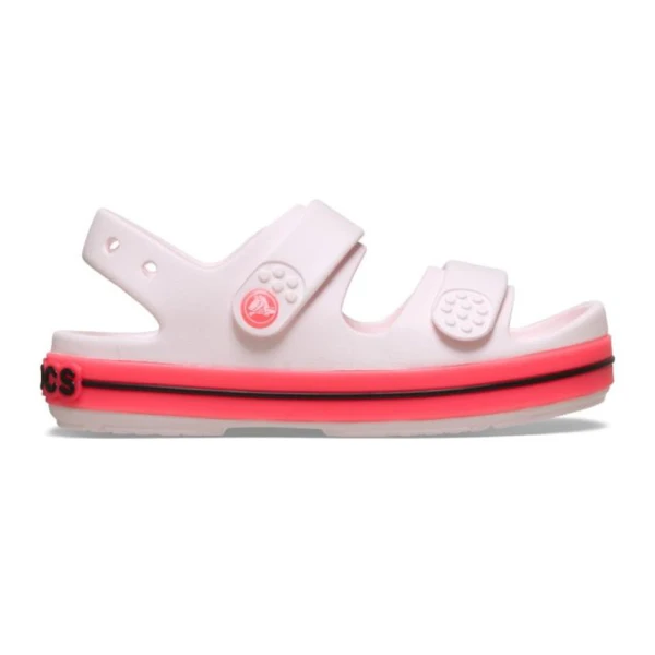 CROCS CROCBAND CRUISER SANDAL T BUBBLE ICE/PINK BLAST