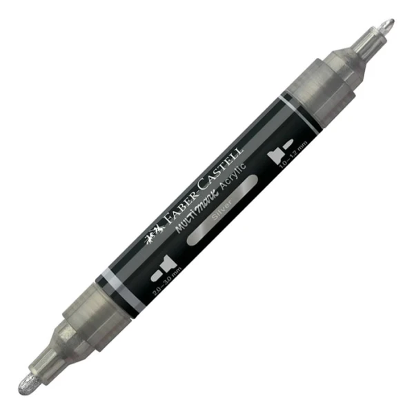 FABER-CASTELL ΑΚΡΥΛΙΚΟΣ ΜΑΡΚΑΔΟΡΟΣ MULTIMARK ΧΡΩΜΑ 251 SILVER