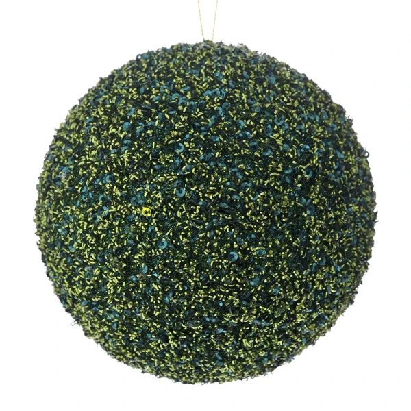 EMERALD GLITTER FOAM BALL 15 CM