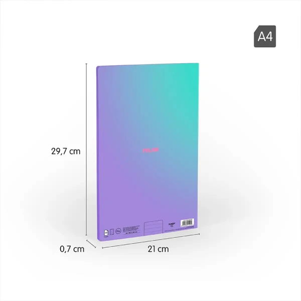 MILAN A4 BOUND NOTEBOOK 48 SHEETS STRIPED SUNSET COLLECTION LILAC