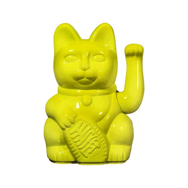 DONKEY ΜΑΝΕΚΙ-ΝΕΚΟ LUCKY CAT WAVING MAIAMI NIGHTS GLOSSY YELLOW