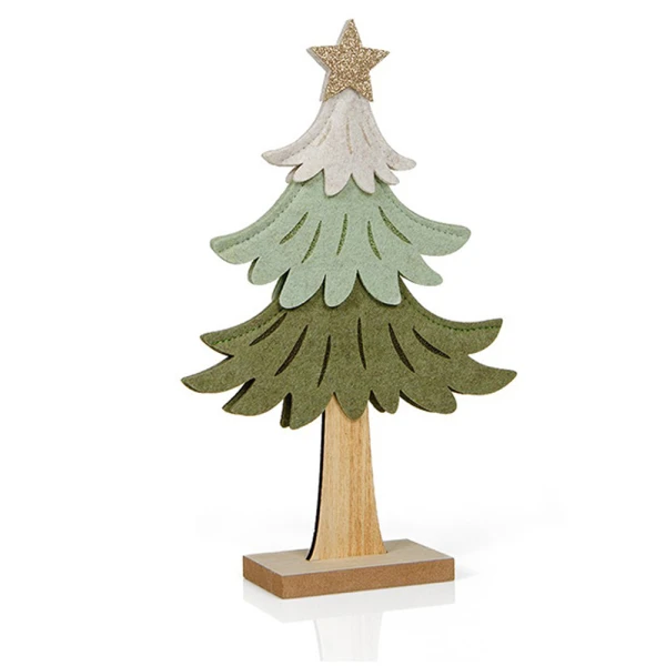 TABLETOP WOODEN DECORATIVE CHRISTMAS TREE 31 cm