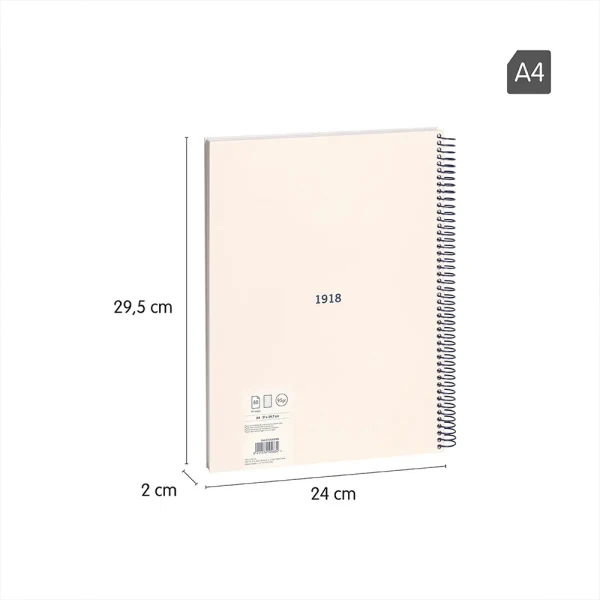 MILAN ΤΕΤΡΑΔΙΟ ΣΠΙΡΑΛ A4 80 ΦΥΛΛΑ COLLECTION ΜΠΕΖ
