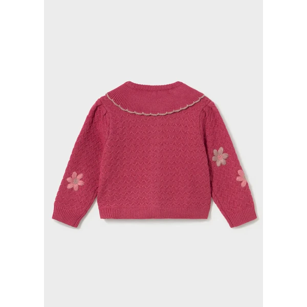 MAYORAL FLOWER EMBROIDERY JACKET PINK