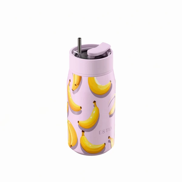 ESTIA HOME ART THERMOS LENS SAVE THE AEGEAN 360ml BANANA MOOD