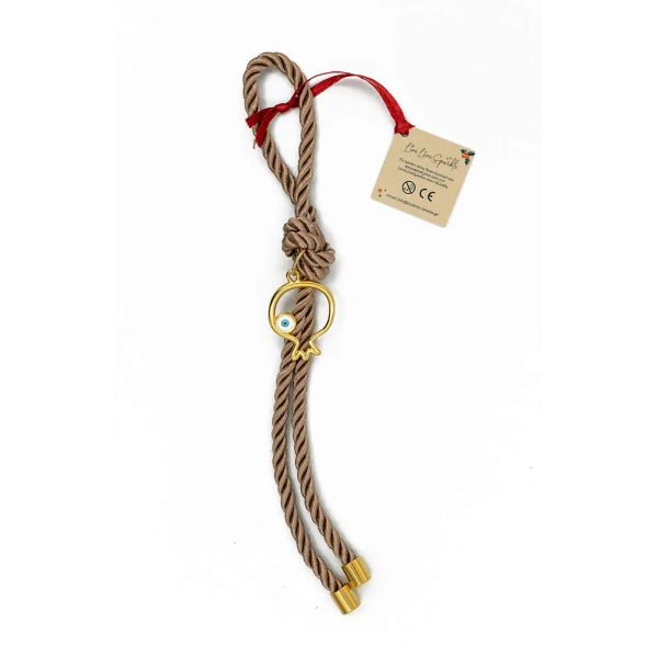 POMEGRANATE LUCKY CHARM OUTLINE WITH CORD 3.4 cm WITH EYE – 2 COLORS