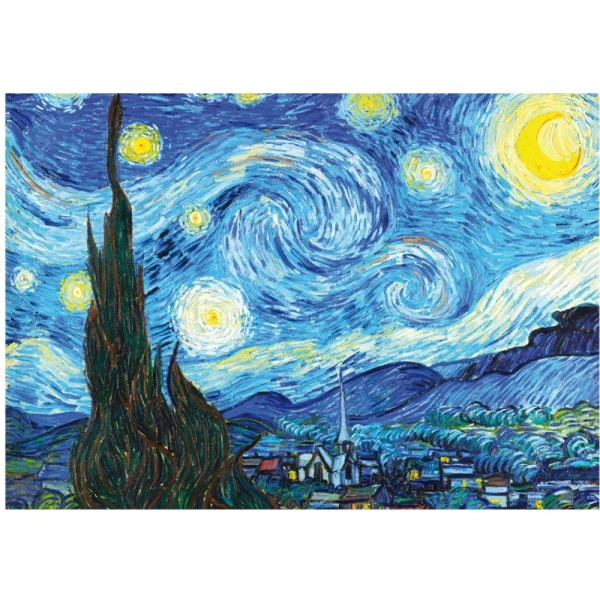 LISCIANI ΠΑΖΛ 500 τεμ. ΚΑΙ ΣΕΛΙΔΟΔΕΙΚΤΕΣ VAN GOGH THE STARRY NIGHT