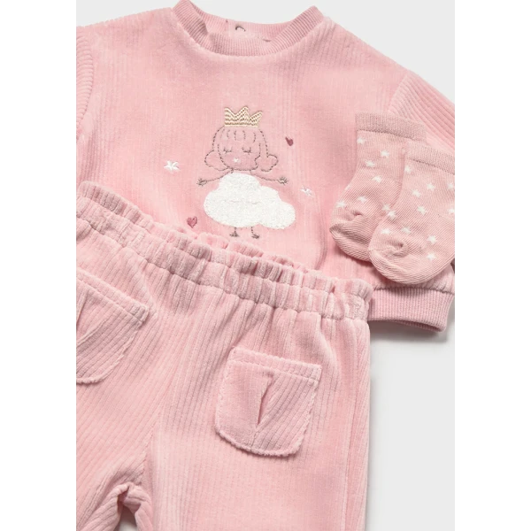 MAYORAL TRACKSUIT WITH SOCKS  BABY PINK