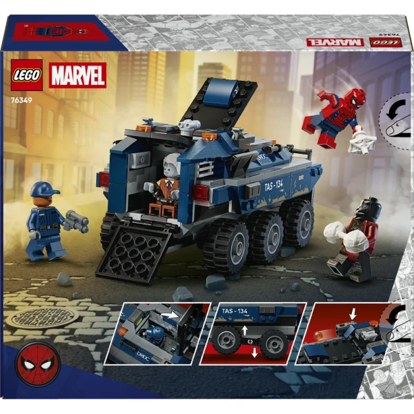 LEGO® MARVEL ΚΑΤΑΔΙΩΞΗ ΜΕ ΤΟ ΟΧΗΜΑ ΜΕΤΑΓΩΓΗΣ ΚΡΑΤΟΥΜΕΝΩΝ ΤΟΥ SPIDER-MAN