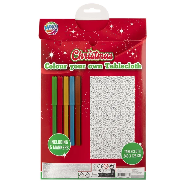 COLOUR YOUR OWN CHRISTMAS TABLECLOTH