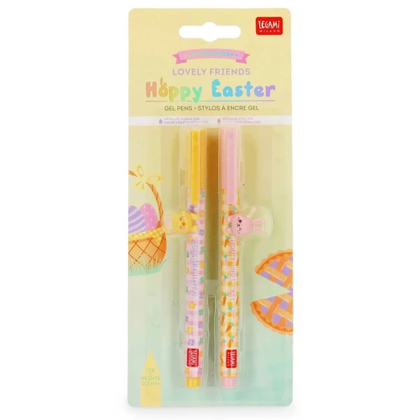 LEGAMI ΣΕΤ 2 ΣΤΥΛΟ GEL LOVELY FRIENDS - HOPPY EASTER