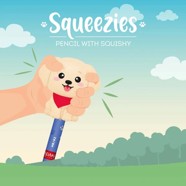 LEGAMI SQUEEZIES PENCIL HB FUR EVER FRIENDS
