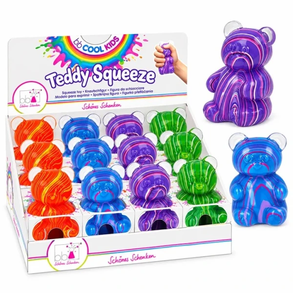 ΠΑΙΧΝΙΔΙ SQUEEZE BEAR MARBLE - 4 ΧΡΩΜΑΤΑ
