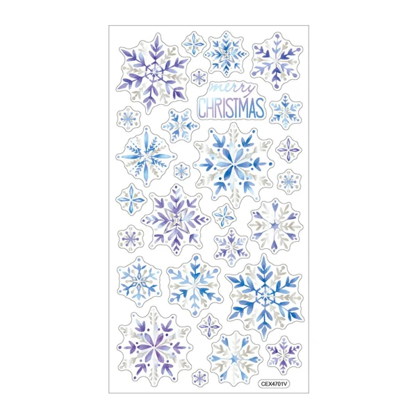 STICKERS SNOWFLAKES - 2 DESIGNS