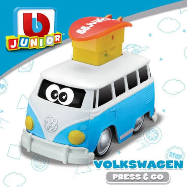 BURAGO BB JUNIOR PRESS & GO VOLKSWAGEN SAMBA - 2 ΧΡΩΜΑΤΑ