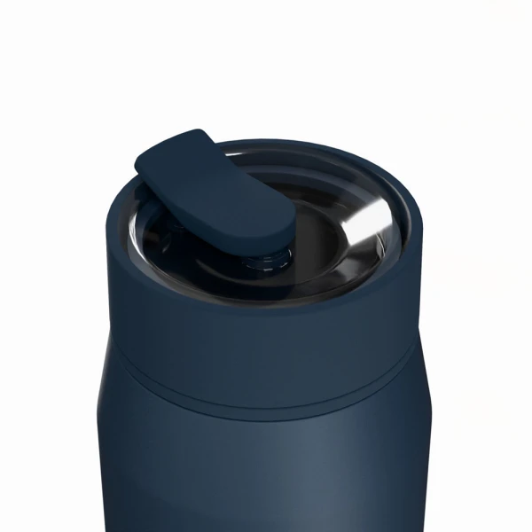 ESTIA HOME ART THERMOS LENS SAVE THE AEGEAN 360ml INDIGO