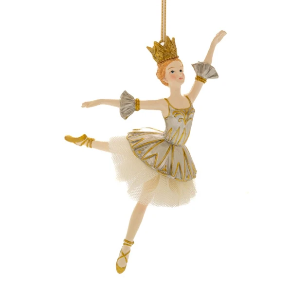 XMAS RESIN BALLET HONEY FAIRY ORNAMENT 9X5.5X17.5 CM