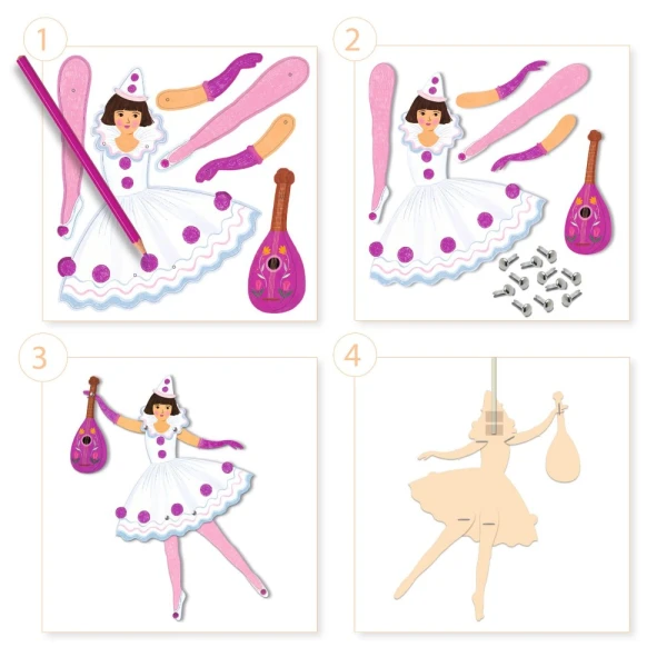 DJECO CONSTRUCTION BALLERINA MARIONETS