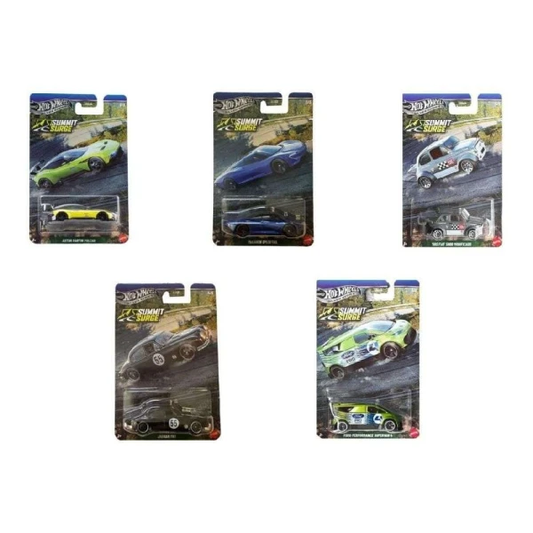 HOT WHEELS SILVER SERIES CARS HILL CLIMBERS - 5 DESIGNS