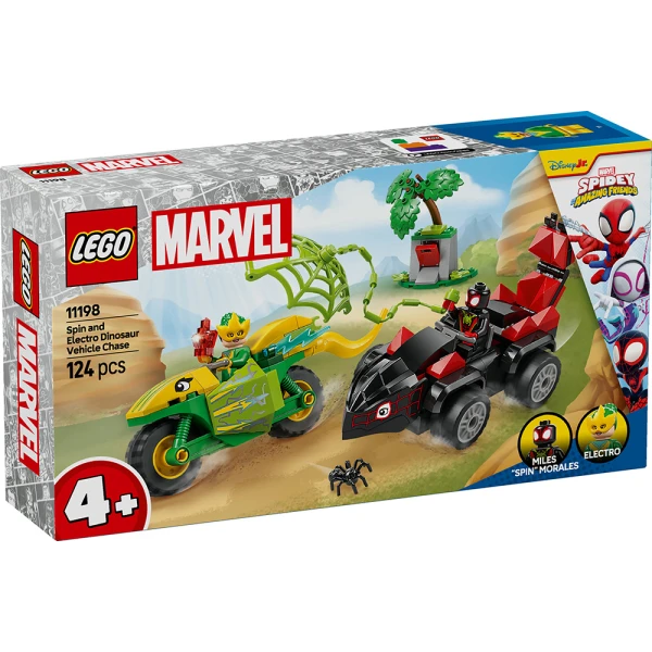 LEGO® MARVEL SPIDEY AND HIS AMAZING FRIENDS ΚΥΝΗΓΗΤΟ ΣΠΙΝ ΚΑΙ ΕΛΕΚΤΡΟ ΜΕ ΔΕΙΝΟΣΑΥΡΟ-ΟΧΗΜΑΤΑ