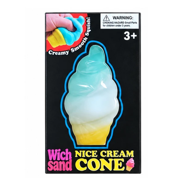 SQUEEZE ICE CREAM CONE STRESS TOY - 4 COLORS