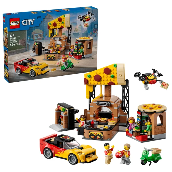LEGO® CITY MY CITY ΕΜΠΕΙΡΙΑ ΠΑΡΑΔΟΣΗΣ ΠΙΤΣΑΣ ΜΕ ΟΧΗΜΑΤΑ