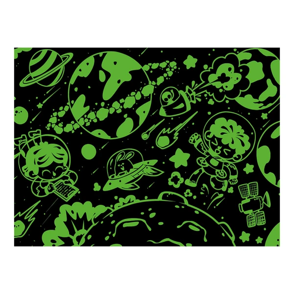 GLOW IN THE DARK 96 pcs THE NEW MYSTERIOUS PLANET