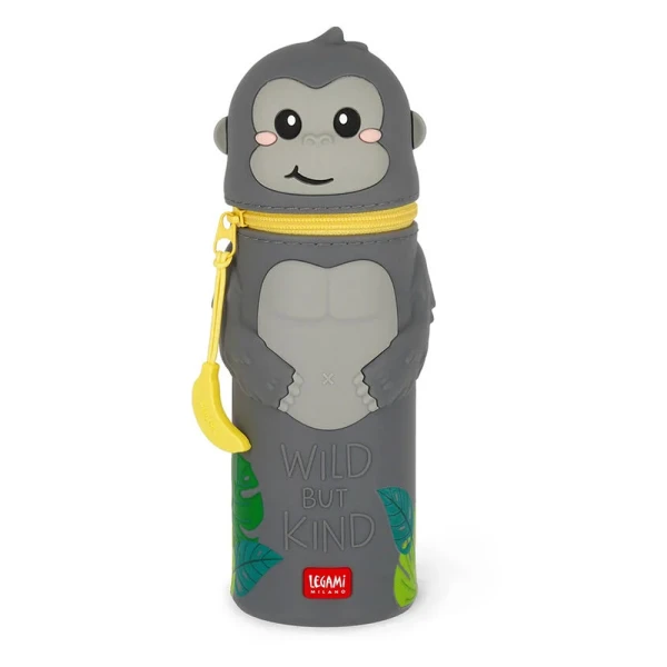 LEGAMI 2 IN 1 SILICONE PENCIL CASE KAWAII GORILLA