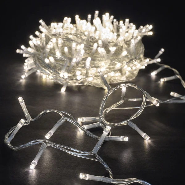 800 LED STRING LIGHTS CLEAR WHITE 40 METERS 8 FUNCTIONS INDOOR & OUTDOOR