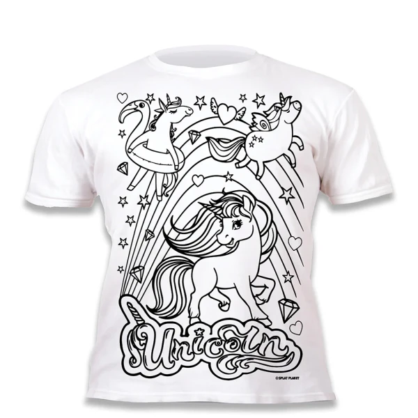 SPLAT PLANET ΠΛΕΝΟΜΕΝΟ T-SHIRT ΖΩΓΡΑΦΙΚΗΣ UNICORNS ΜΕ ΜΑΡΚΑΔΟΡΟΥΣ (5-6 ΕΤΩΝ)