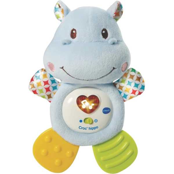 V-TECH BLUE MUSICAL TEETHING HIPPO