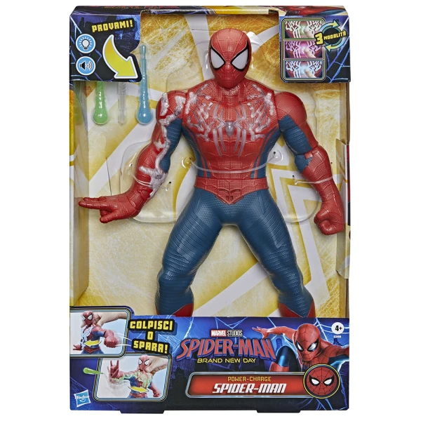 MARVEL SPIDER-MAN BRAND NEW DAY FIGURE POWER-CHARGE SPIDERMAN