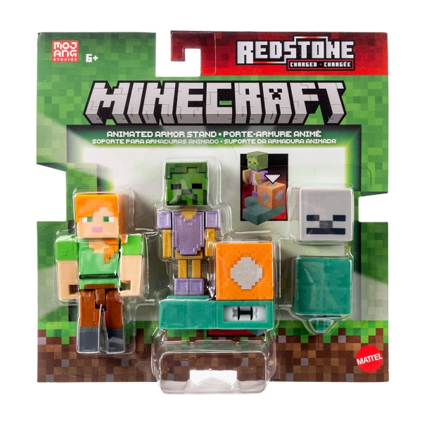 MINECRAFT REDSTONE CHARGED ΒΑΣΙΚΗ ΦΙΓΟΥΡΑ ΜΕ ΑΞΕΣΟΥΑΡ ANIMATED ARMOR STAND