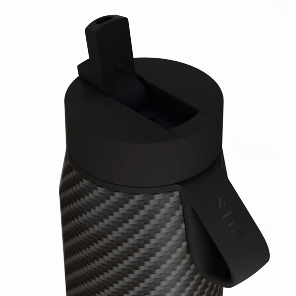 ESTIA HOME ART THERMOS PULSE SAVE THE AEGEAN 500ml CARBON FIBRE