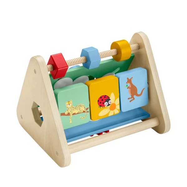 FISHER PRICE ΕΚΠΑΙΔΕΥΤΙΚΟ ΠΑΙΧΝΙΔΙ ΞΥΛΙΝΟ ΤΡΙΓΩΝΟ ΔΡΑΣΤΗΡΙΟΤΗΤΩΝ