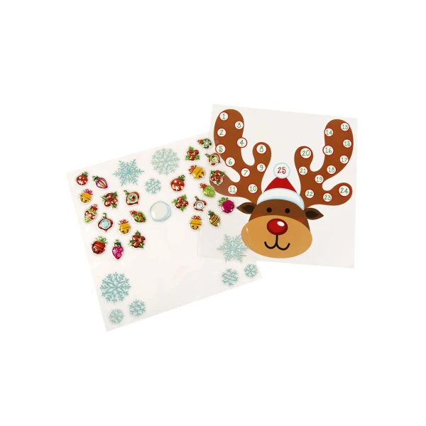 CHRISTMAS WALL DECORATIVE CALENDAR 30.5X31.5 cm - 2 DESIGNS