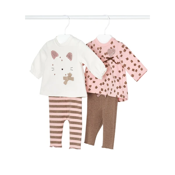 MAYORAL SET 4 pcs LONG PINK