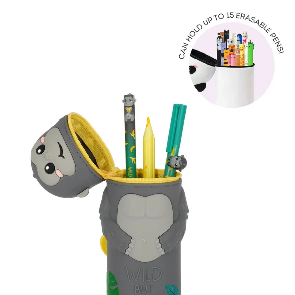 LEGAMI 2 IN 1 SILICONE PENCIL CASE KAWAII GORILLA