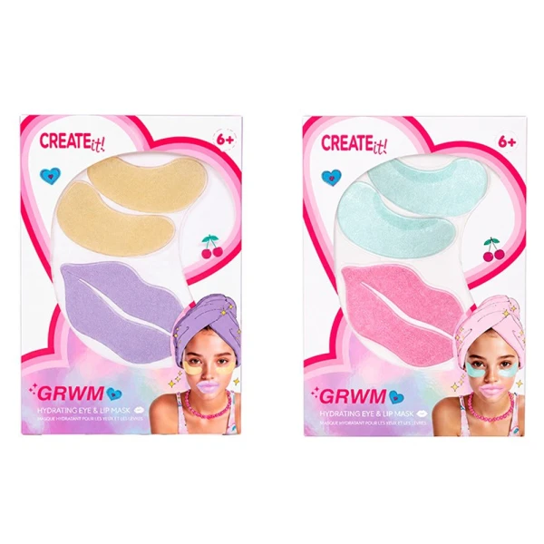 CREATE IT! GRWM ΣΕΤ ΜΑΣΚΑ ΜΑΤΙΩΝ ΚΑΙ ΧΕΙΛΙΩΝ ΓΙΑ ΠΑΙΔΙΑ - 2 ΧΡΩΜΑΤΑ